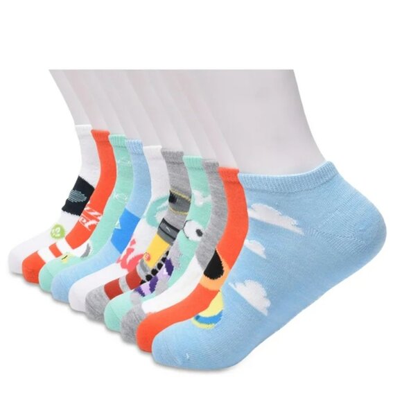 PIXAR WOMEN'S MOMENTS 10-PACK-LOW-CUT SOCKS SHOE SIZE 4-10 - Picture 4 of 9